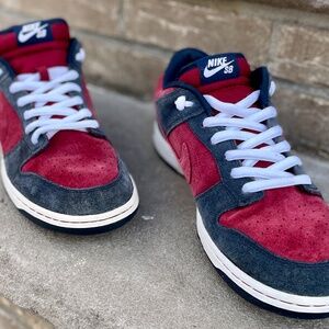 RARE- 2010 Nike SB Dunk Low Obsidian/Team Red (304292-404) | Sz 11